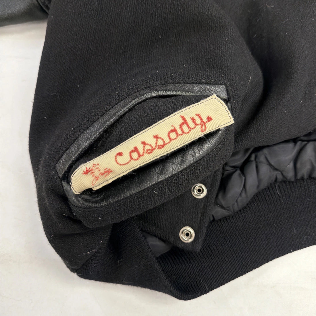 Vintage UI Band Wool Varsity Letterman Jacket Size XL Black