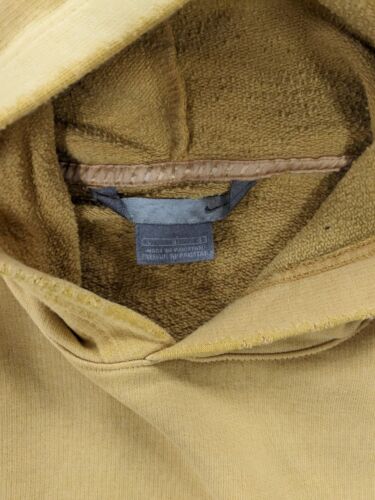 Vintage Nike Sweatshirt Hoodie Size Large Yellow Big Swoosh