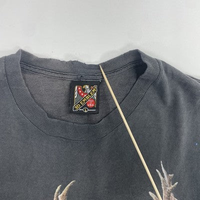 Vintage 3D Emblem Deer Buck T-Shirt Size Large 1993 90s