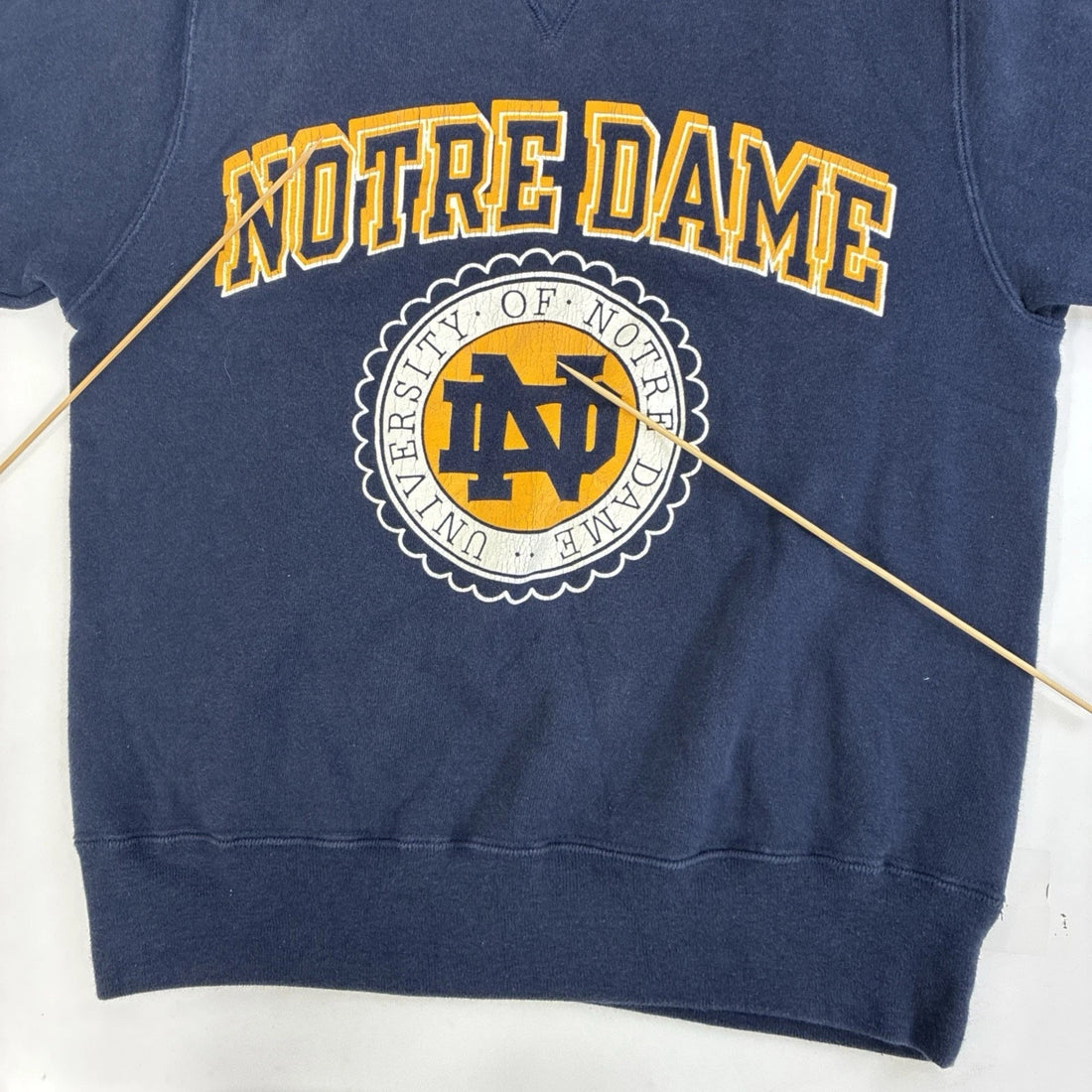 Vintage Notre Dame Fighting Irish Champion Crewneck Sweatshirt Medium 80s NCAA