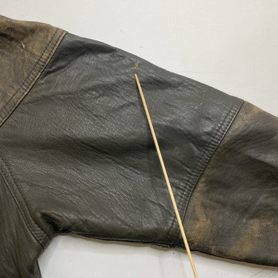 Vintage Anneta Price Lambskin Leather Bomber Jacket Size Medium