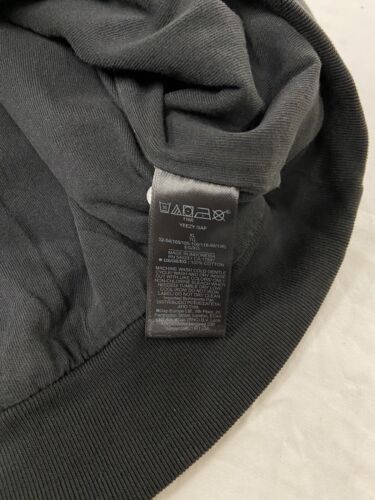 Yeezy Gap Unreleased Pullover Sweatshirt Hoodie Size XL Black