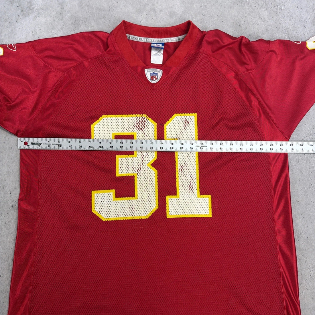Vintage Kansas City Chiefs Priest Holmes Reebok Jersey Size XL NFL