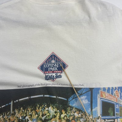 Vintage Comiskey's Last Stand Chicago White Sox T-Shirt Size Large 1990 90s MLB