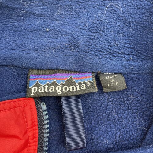 Vintage Patagonia Bomber Jacket Size XL Red Fleece Lined