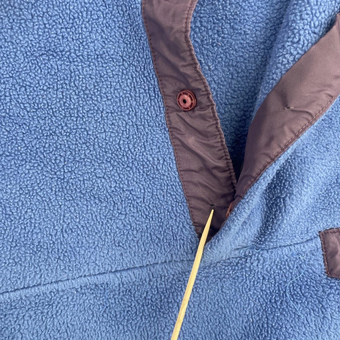Vintage Patagonia Synchilla Snap T Pullover Fleece Jacket Size Medium Blue 90s