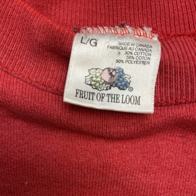 Vintage Montreal Canadiens Sweatshirt Crewneck Size Large Red 90s NHL