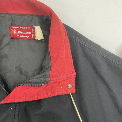 Vintage Winston Racing Team Bomber Jacket Size Large