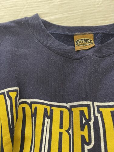 Vintage Notre Dame Fighting Irish Nutmeg Sweatshirt Crewneck Size XL 90s NCAA