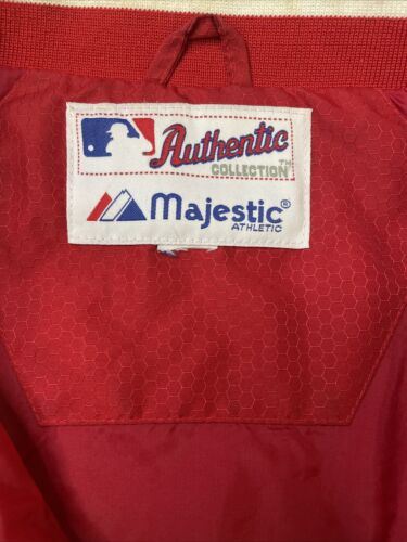 Vintage St. Louis Cardinals Majestic Dugout Bomber Jacket Size Large MLB