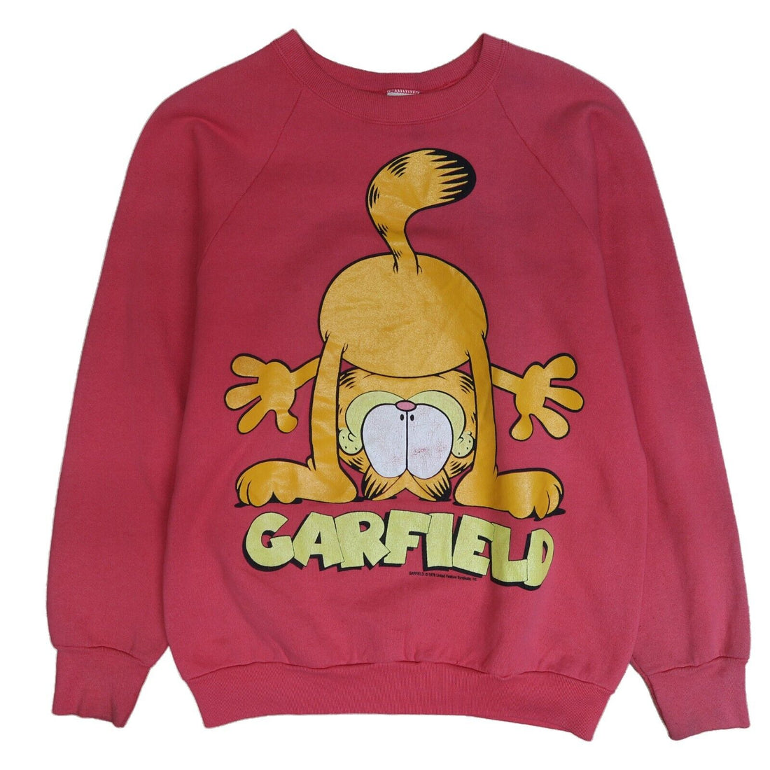 Vintage Garfield Sweatshirt Crewneck Size Large Cartoon 90s