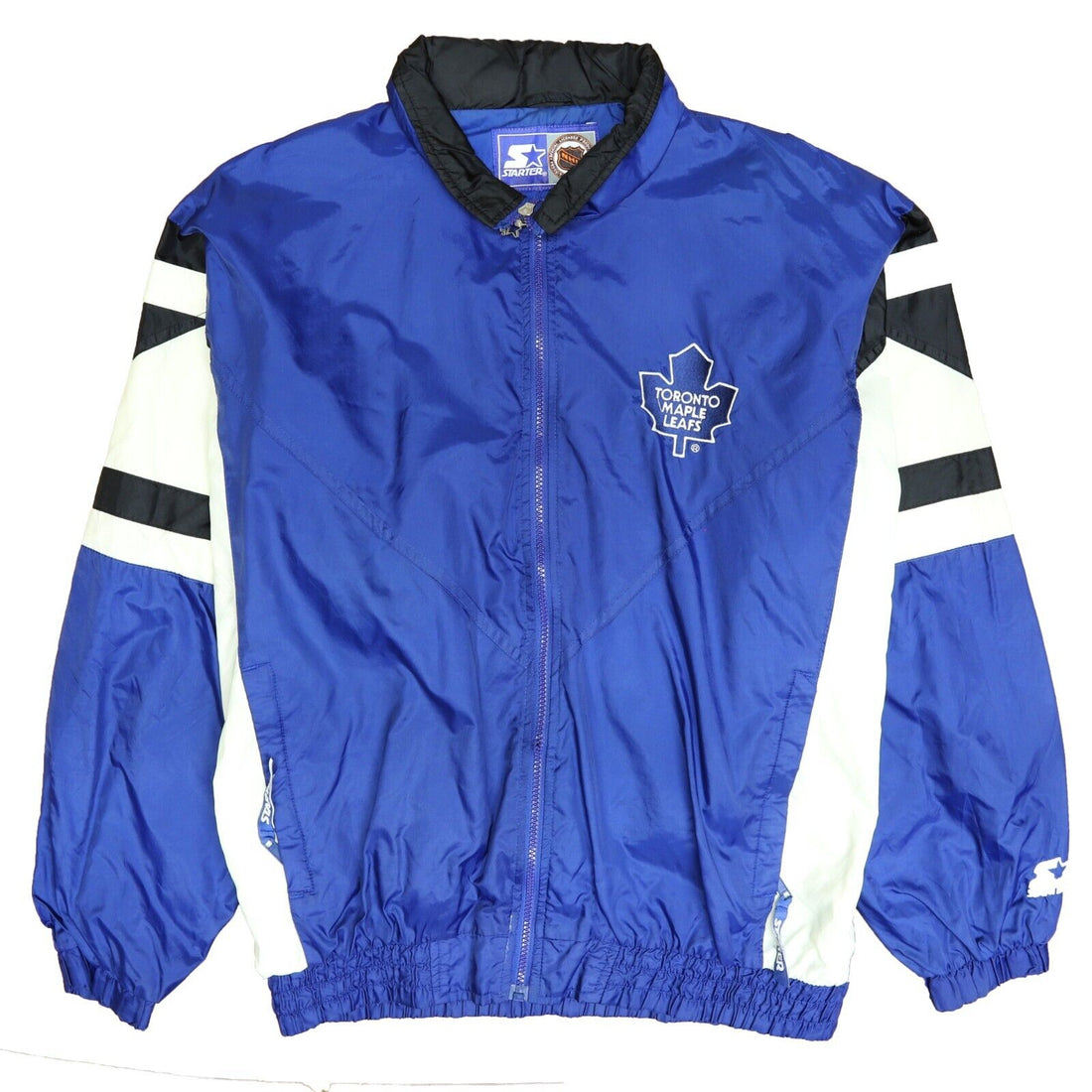 Vintage Toronto Maple Leafs Starter Windbreaker Light Jacket Size Large NHL