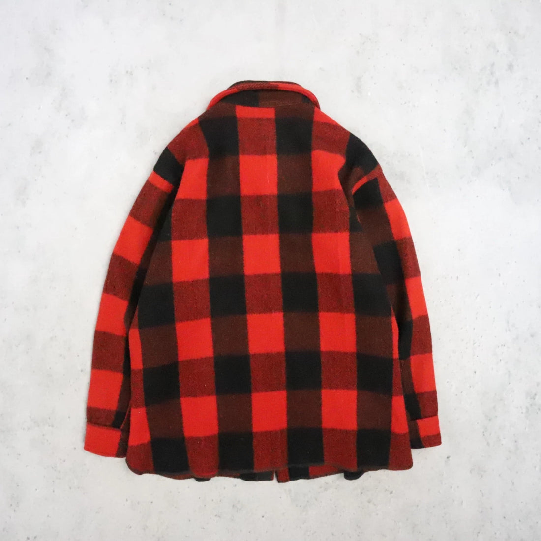 Vintage Woolrich Wool Shirt Jacket Size 17 Red Buffalo Plaid