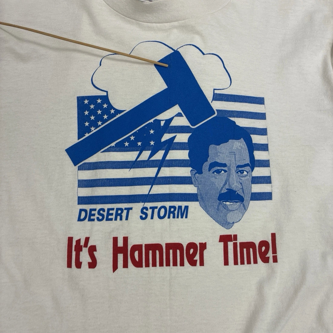 Vintage Saddam Hussein Desert Storm It's Hammer Time T-Shirt XL