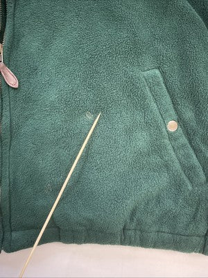 Vintage Polo Ralph Lauren NBC Golf Cross Clubs Fleece Jacket Size 2XL Green