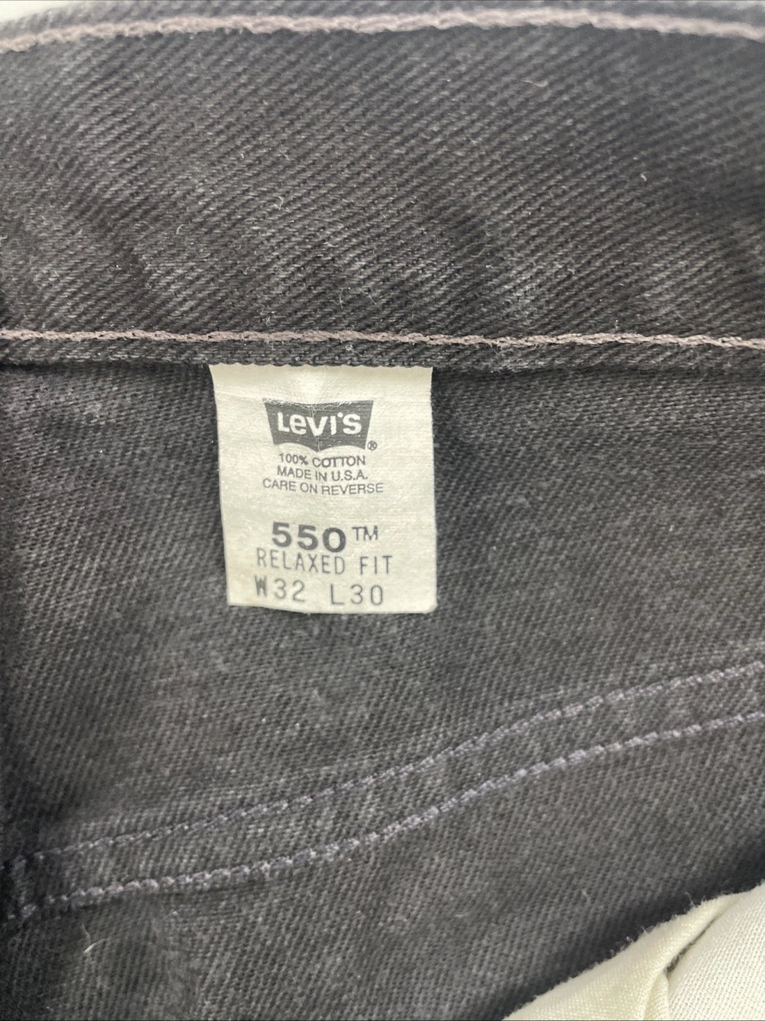 Vintage Levi Strauss & Co 550 Denim Jeans Pants Size 32 X 30 Black