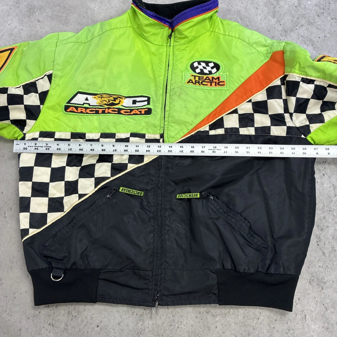 Vintage Team Arctic Cat Snowmobile Racing Jacket Size XL