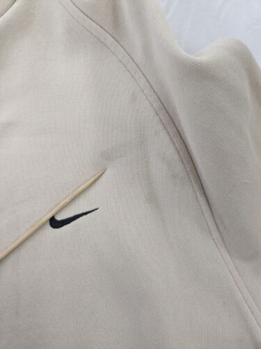 Vintage Nike Sweatshirt Crewneck Size 2XL Beige Embroidered Swoosh