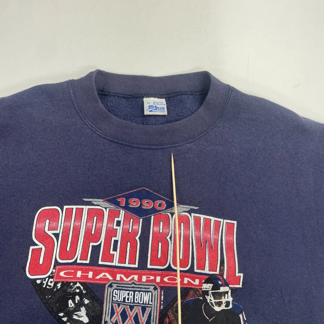 Vintage New York Giants Super Bowl XXV Champions Sweatshirt Crewneck XL 1990 NFL