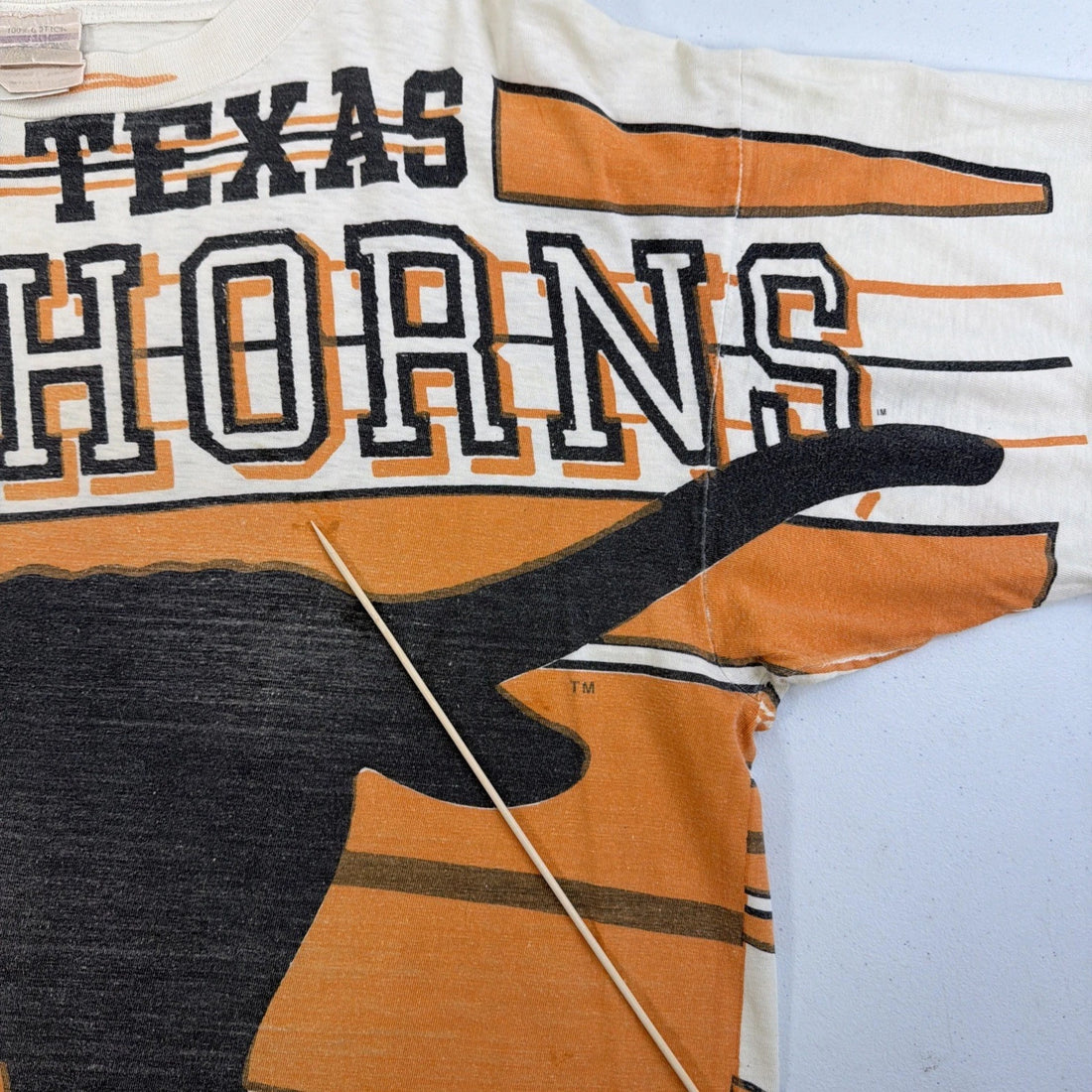Vintage Texas Longhorns Magic Johnson Ts T-Shirt Large All Over Print 90s NCAA