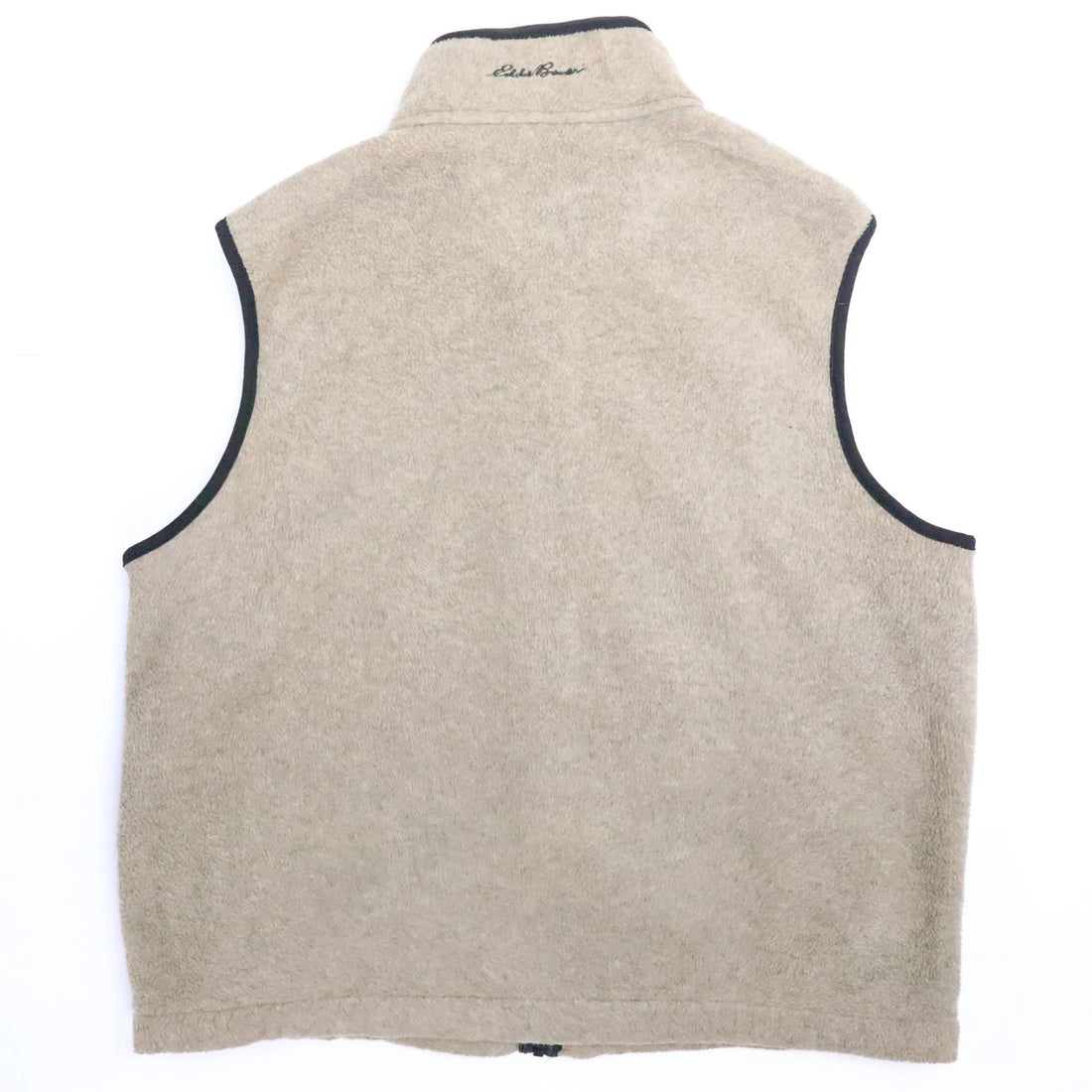 Eddie Bauer Fleece Vest Jacket Size XL Tall Brown