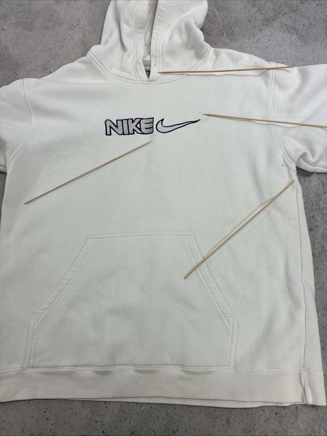 Vintage Nike Spell Out Sweatshirt Hoodie Size XL