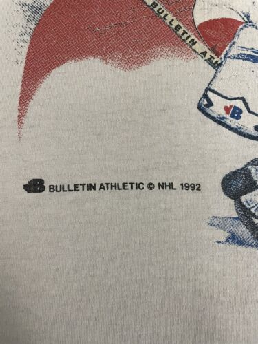 Vintage Montreal Canadiens Bulletin AOP T-Shirt Size XL 1992 90s NHL