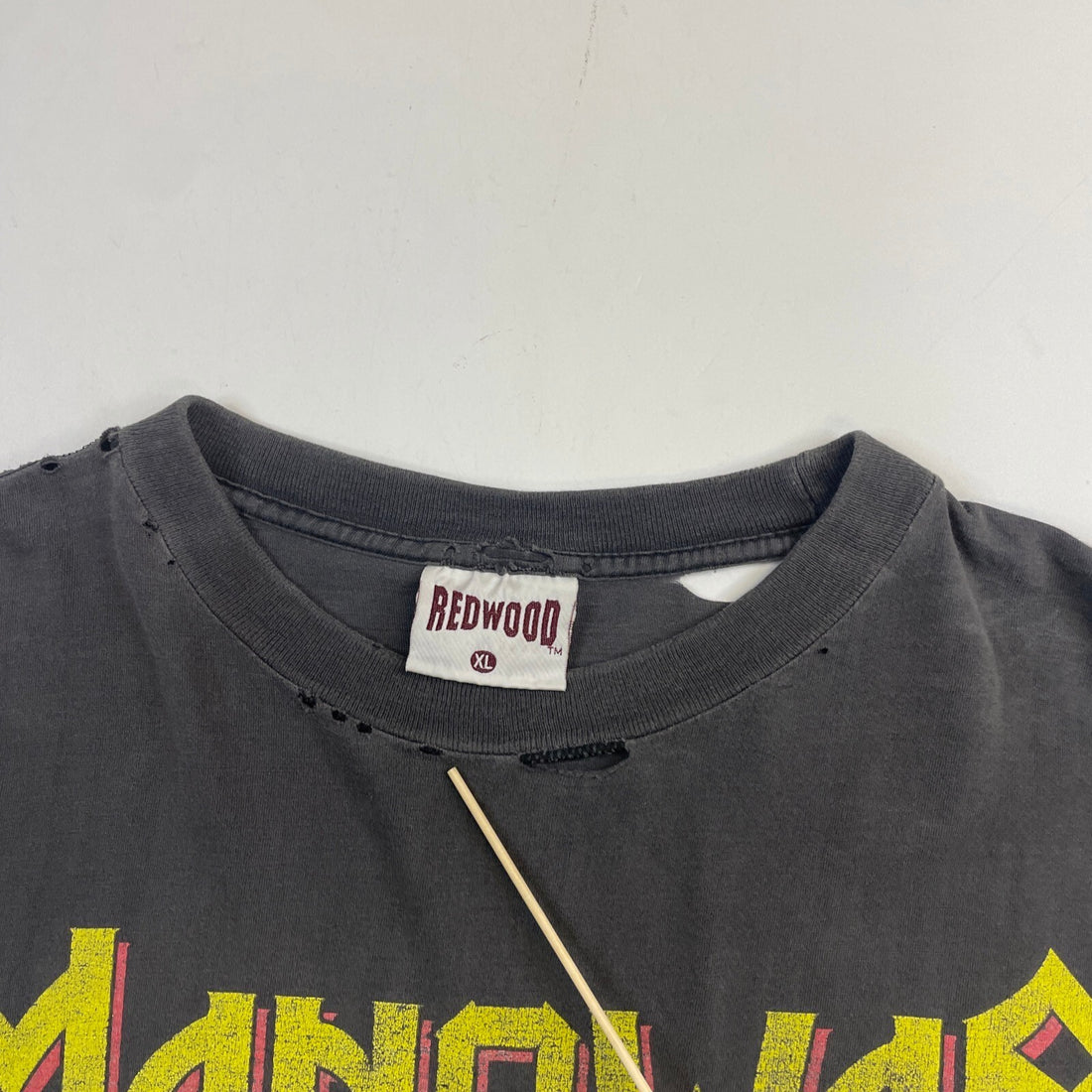 Vintage Manowar Hell On Stage Euro Tour T-Shirt XL Heavy Metal Distressed 1998
