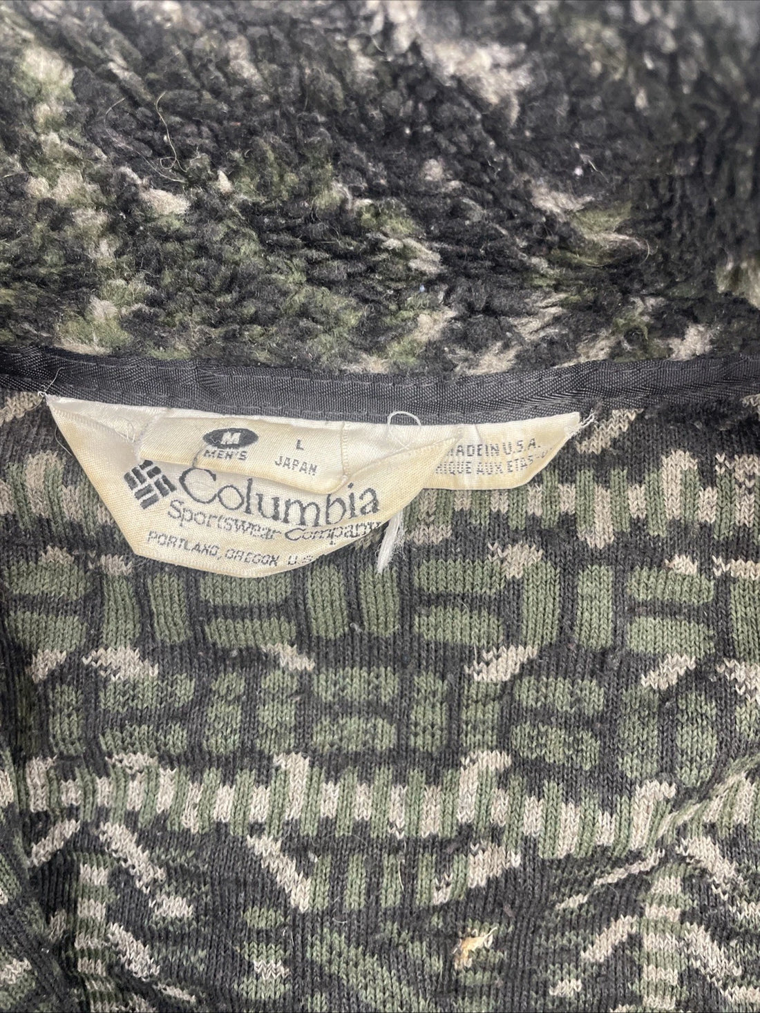 Vintage Columbia Fleece Jacket Size Medium Aztec