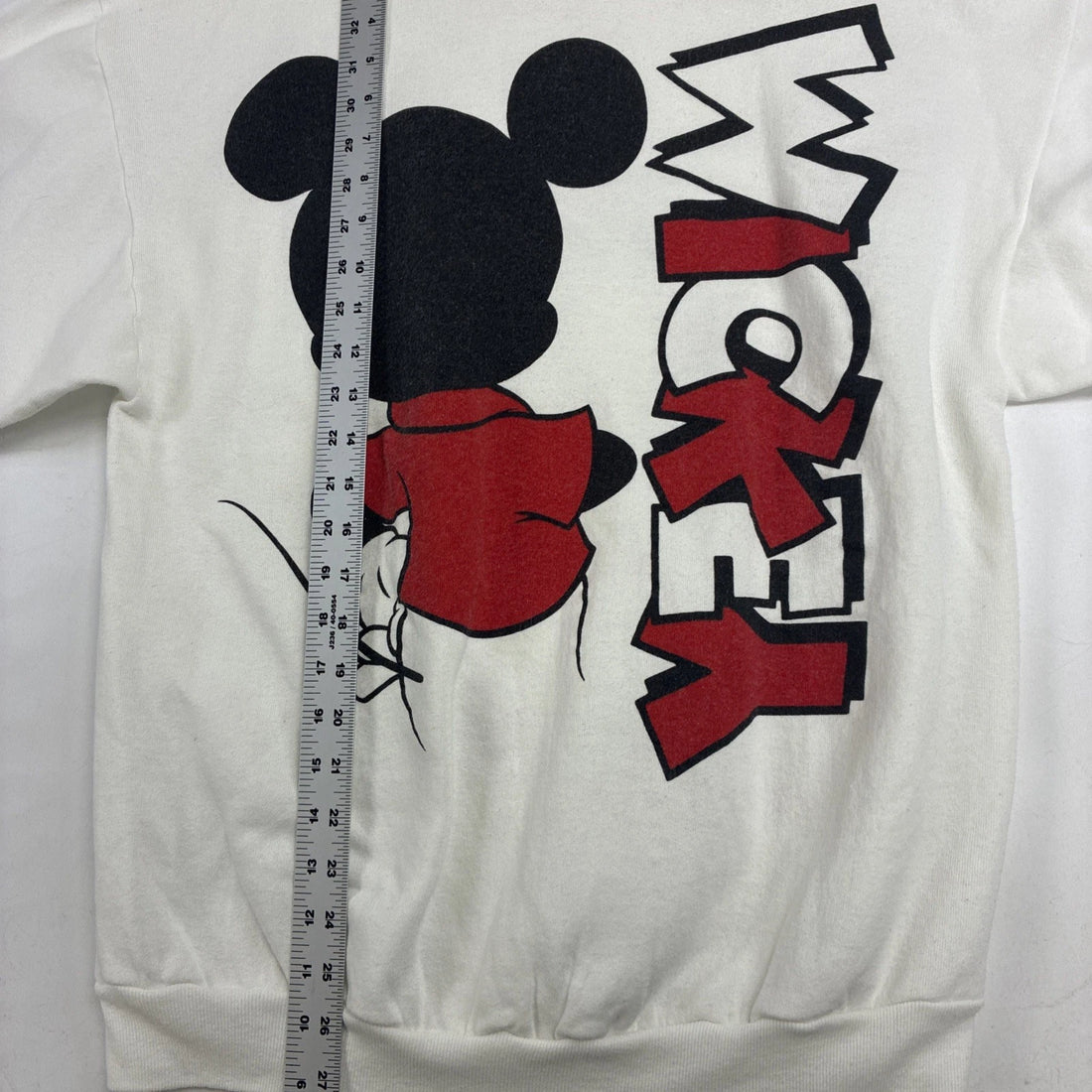 Vintage Mickey Mouse Disney Sweatshirt Size XL Double Sided 80s 90s