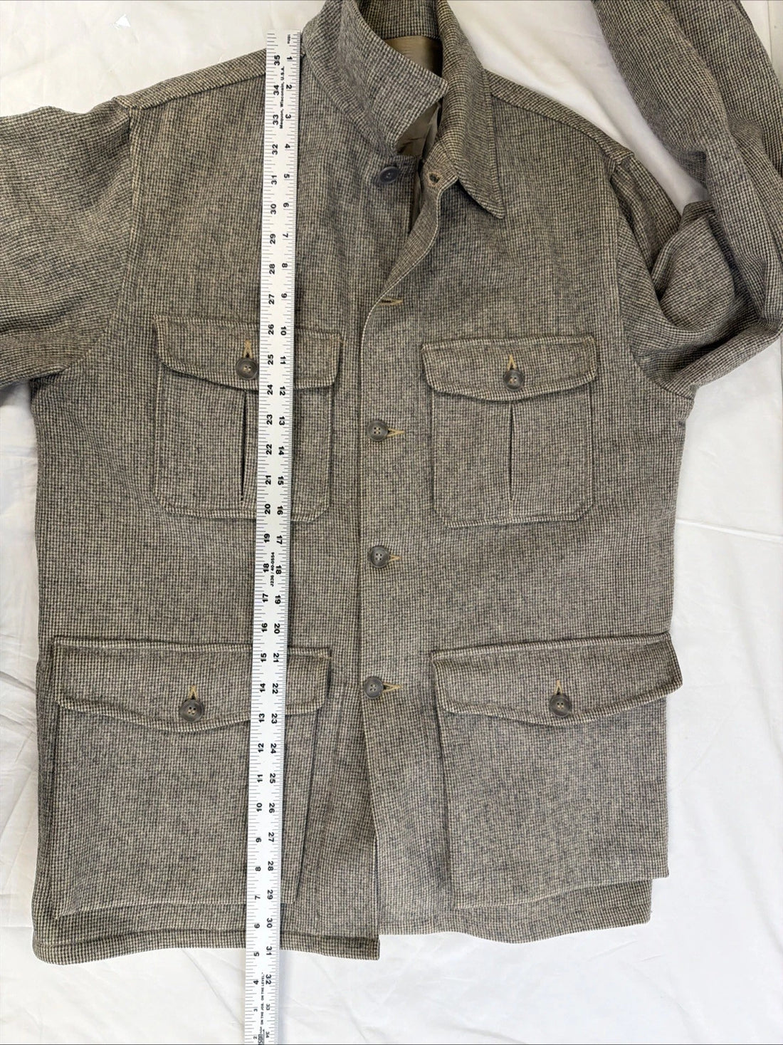 Vintage Woolrich Wool Mackinaw Field Shirt Jacket Size 40 40s 50s