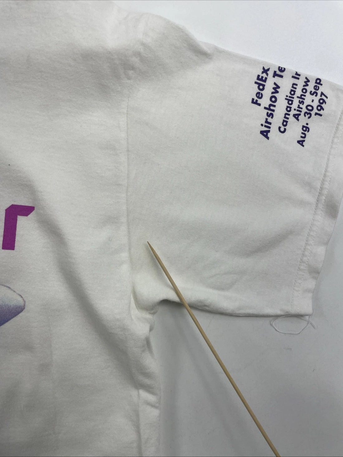 Vintage Fed Ex Air Show T-Shirt Size XL Wrap Around 1997 90s