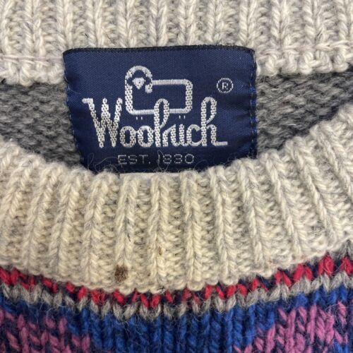 Vintage Woolrich Wool Knit Pullover Sweater Size Medium