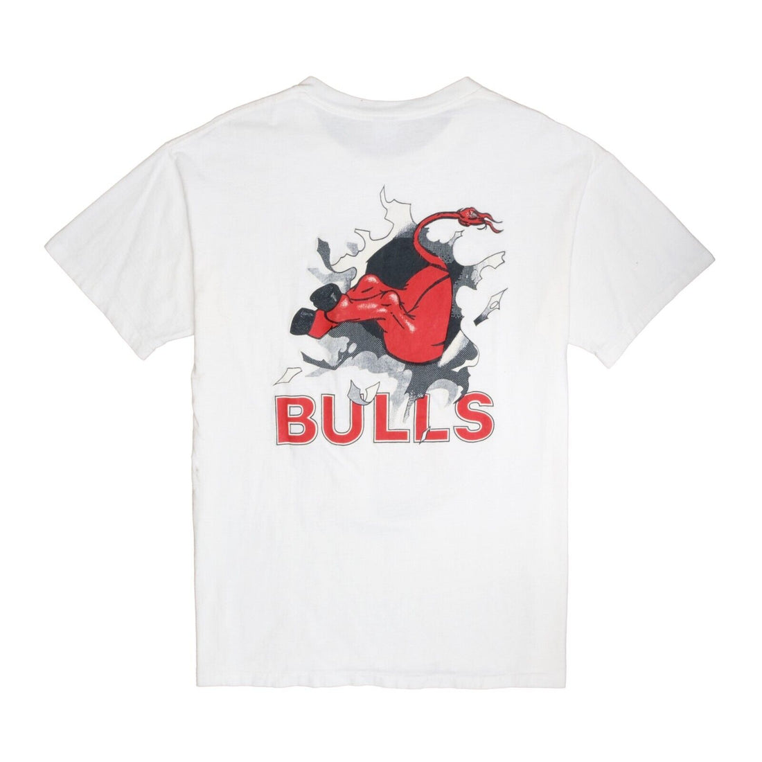 Vintage Chicago Bulls 1 More Makes 4 Breakthrough T-Shirt Size 2XL White 90s NBA