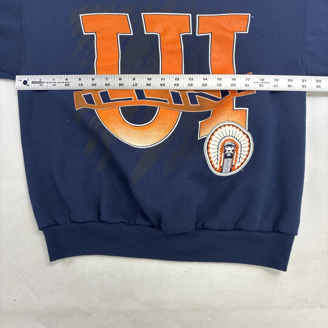 Vintage Illinois Fighting Illini Crewneck Sweatshirt Size Medium 90s NCAA