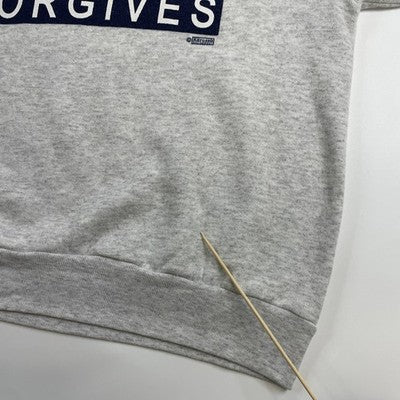 Vintage Today He Forgives Jesus Crewneck Sweatshirt Large Tommy Hilfiger Parody