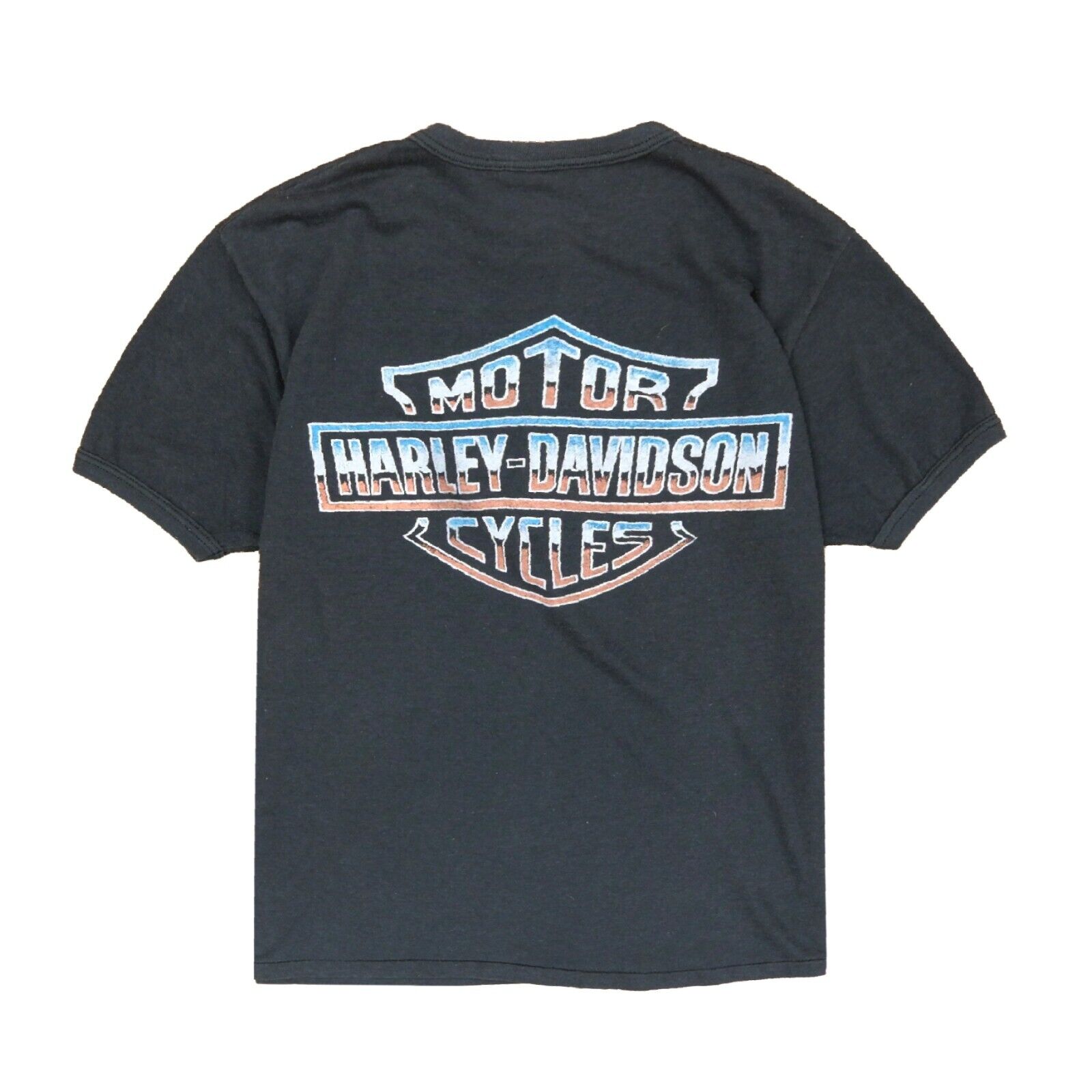 Vintage Harley Davidson Eagle Motorcycle 3D Emblem T-Shirt Size 