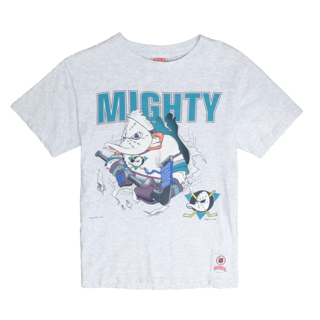 Vintage Anaheim Mighty Ducks Breakthrough Nutmeg T-Shirt Large Disney 90s NHL