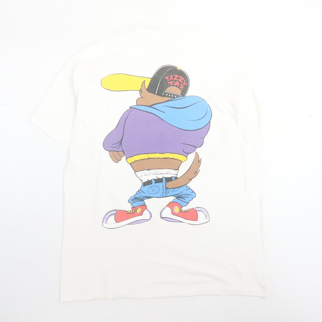 Vintage Taz Looney Tunes T-Shirt Size Large Double Sided 1993 90s