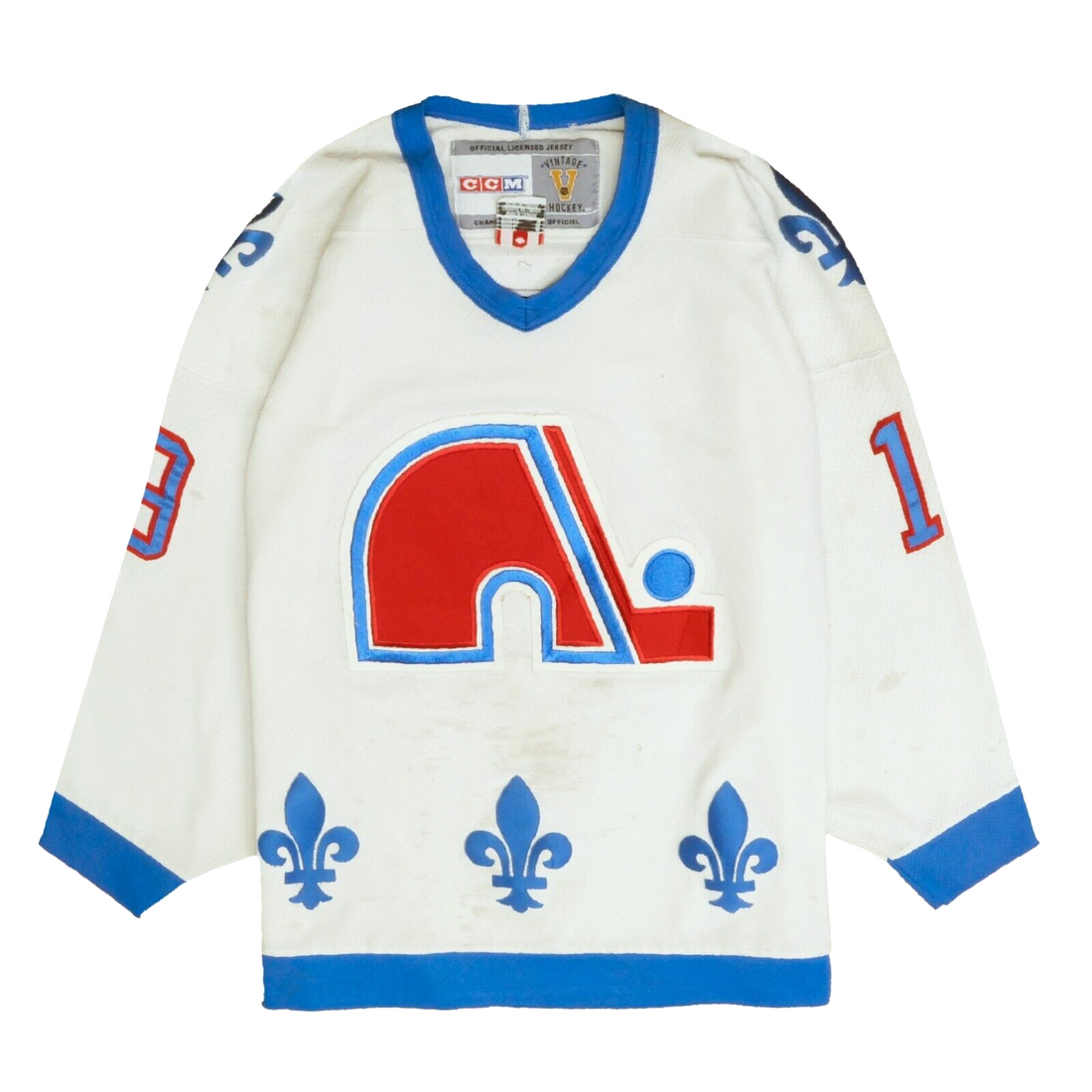 Vintage 90's Quebec Nordiques Authentic CCM NHL Hockey Jersey Colorado  Avalanche