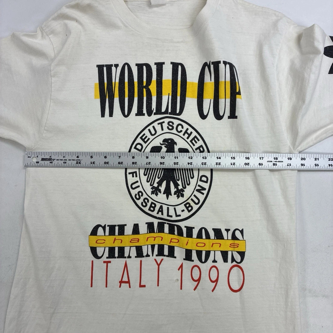 Vintage Germany World Cup Champs Italy 1990 T-Shirt XL FIFA