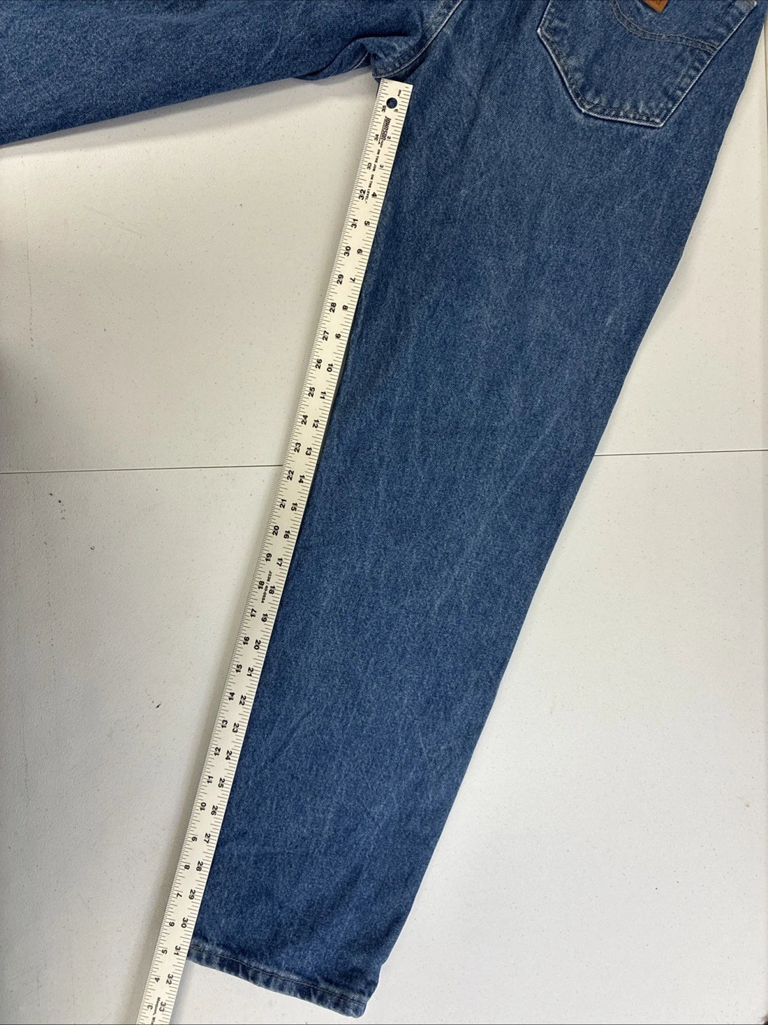 Carhartt Denim Jeans Carpenter Work Pants Size 34 X 32 Blue