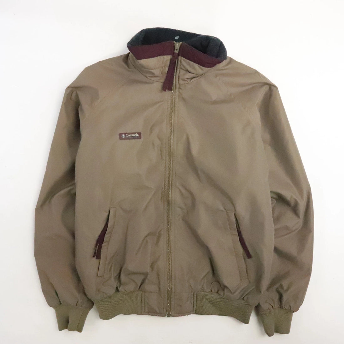 Vintage Columbia Bomber Jacket Size Medium Fleece Lined