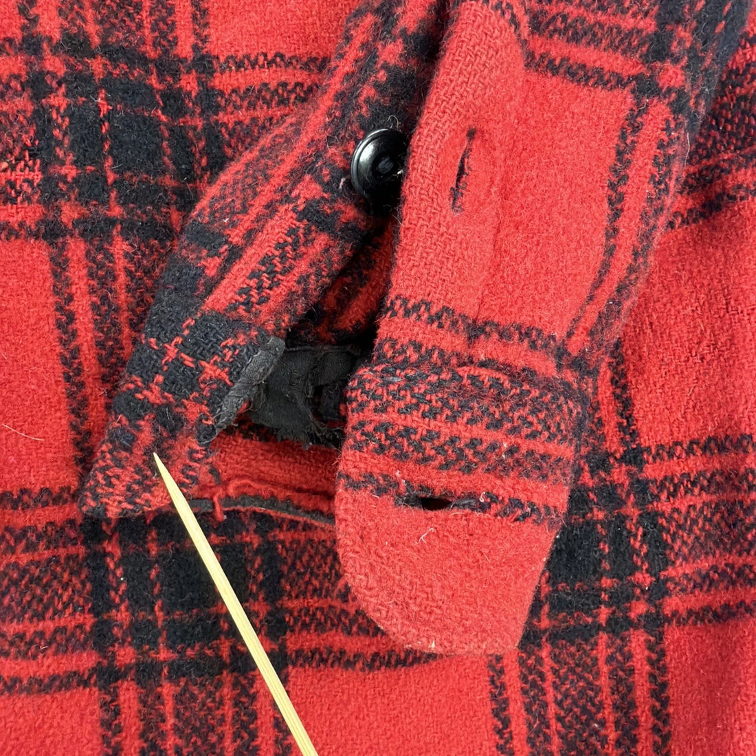 Vintage Winter King Wool Mackinaw Hunting Coat Jacket Size Medium 50s