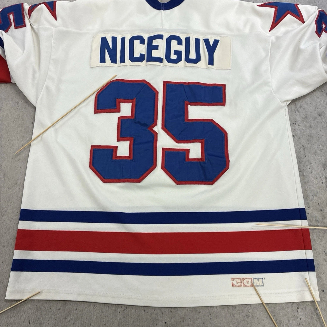 Vintage Rochester Americans Nice Guy Mike Keenan CCM Jersey Size XL AHL