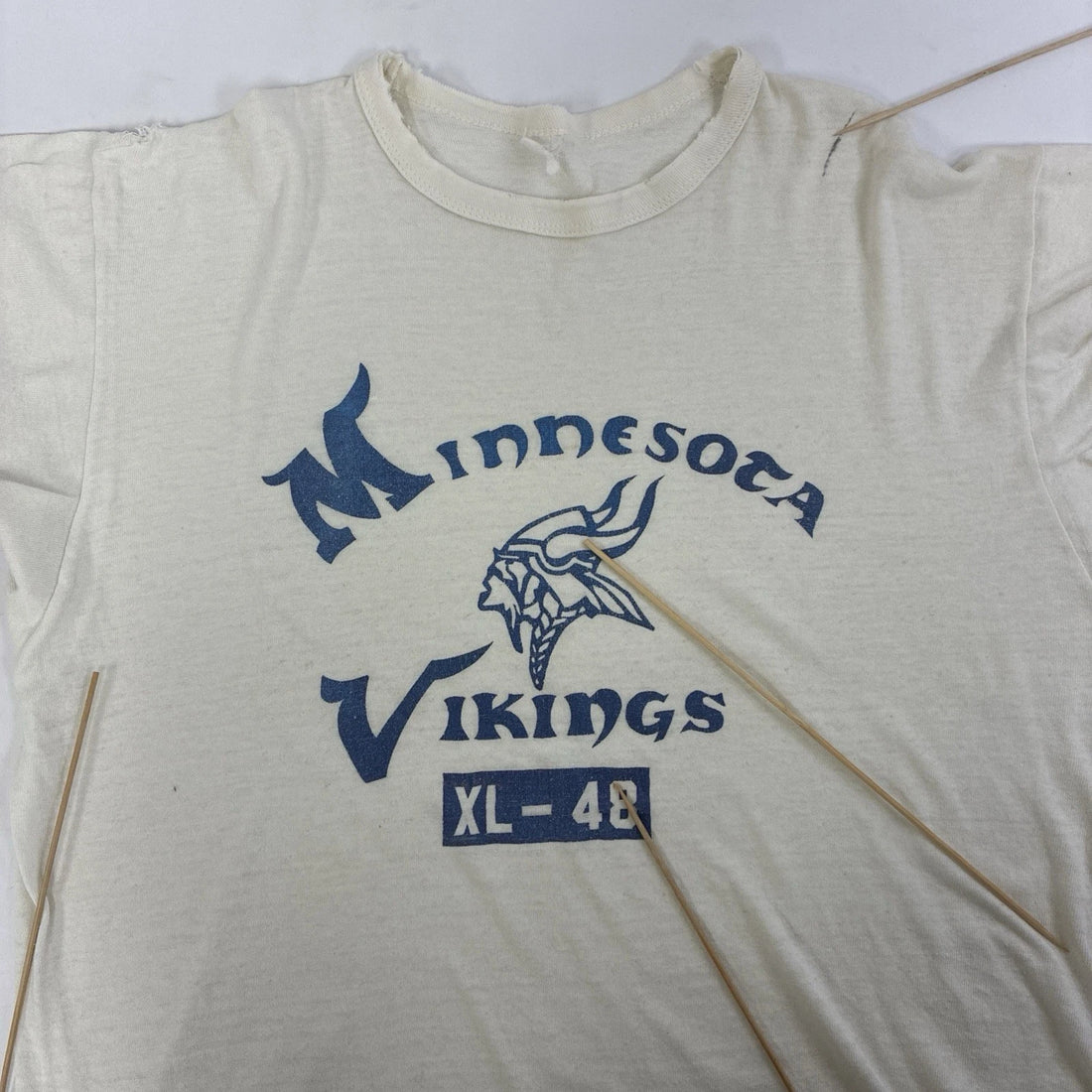 Vintage Minnesota Vikings T-Shirt Size XL 80s NFL