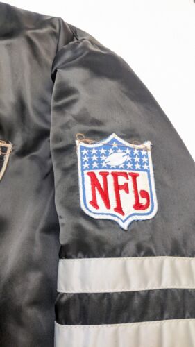 Vintage Los Angeles Oakland Raiders Satin Bomber Jacket Size 3XL 90s NFL