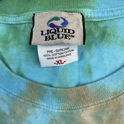 Vintage Pink Floyd Pulse Liquid Blue Tie Dye T-Shirt Size XL