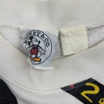 Vintage Mickey Mouse Disney Crewneck Sweatshirt Size Large All Over Print 90s