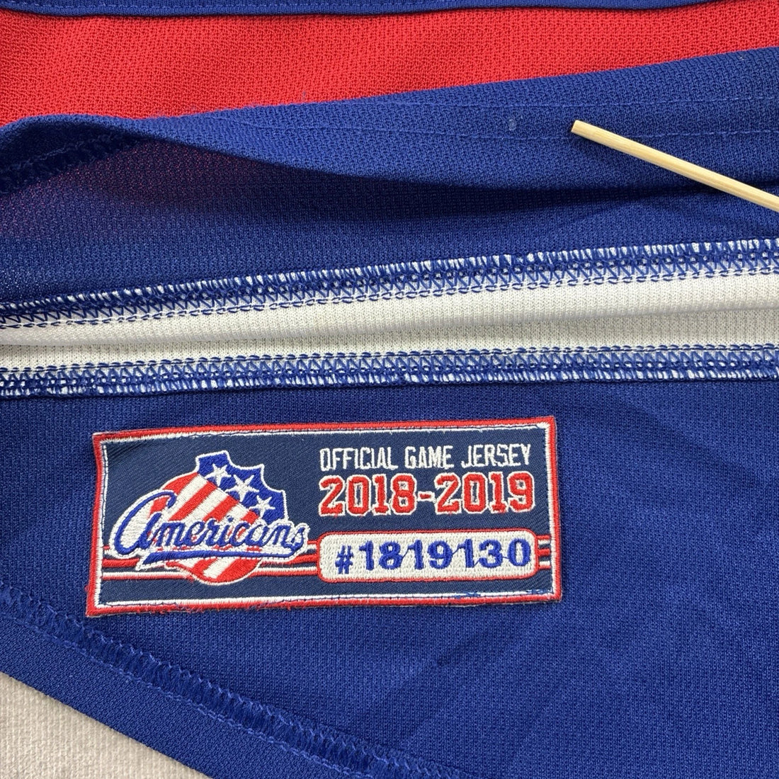 Rochester Americans Tobie Paquette Bisson Authentic 2018 2019 Game Jersey 56 AHL